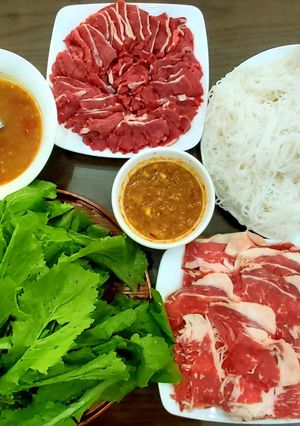 Hình của món Thịt bò nhúng mẻ.