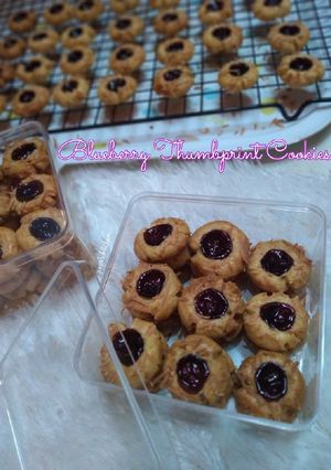 Foto resep Blueberry thumbprint cookies