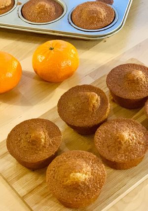 Une photo de Petits gâteaux au yaourt, mandarine et miel