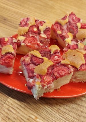 Epres- pudingos süti recept fotója