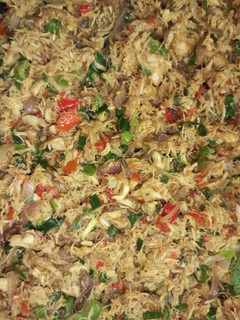 A picture of Fish pie filling.