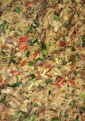 A picture of Fish pie filling.