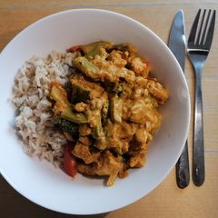 A picture of Creamy Quorn curry.