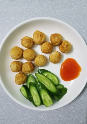 Hình của món Chả cá viên chiên.