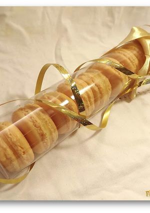 Une photo de Macarons mandarine/fleur d'oranger