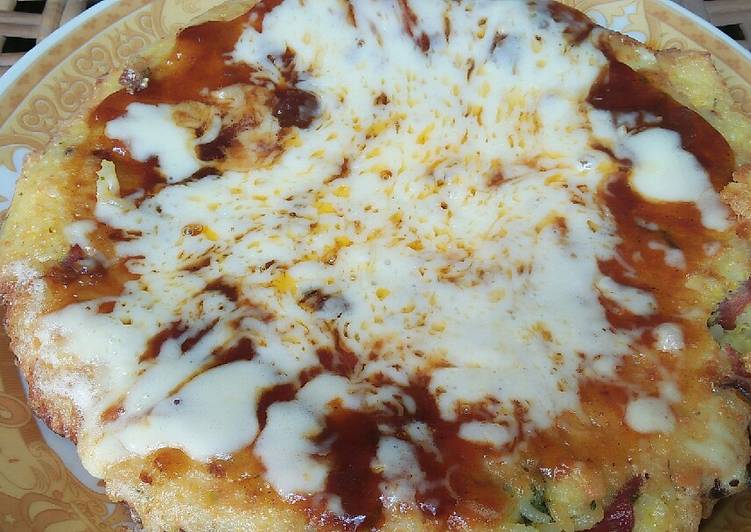 Pizza Nasi Mozarella Teflon