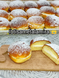صورة لوصفة 💖 بريوش محشي بالكريمة. 💖