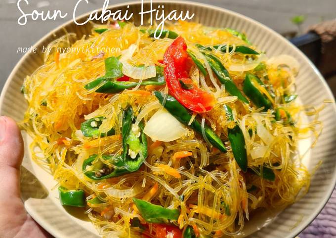 Cara Gampang Menyiapkan Soun Cabai Hijau Anti Gagal