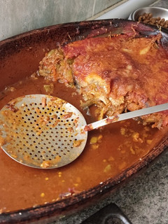 Una foto de Lasaña de berenjena y/o calabacín