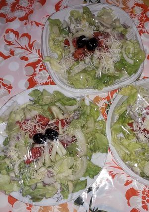 صورة لوصفة سر السلطة 🥗🥗🥗🍅 الخضراء