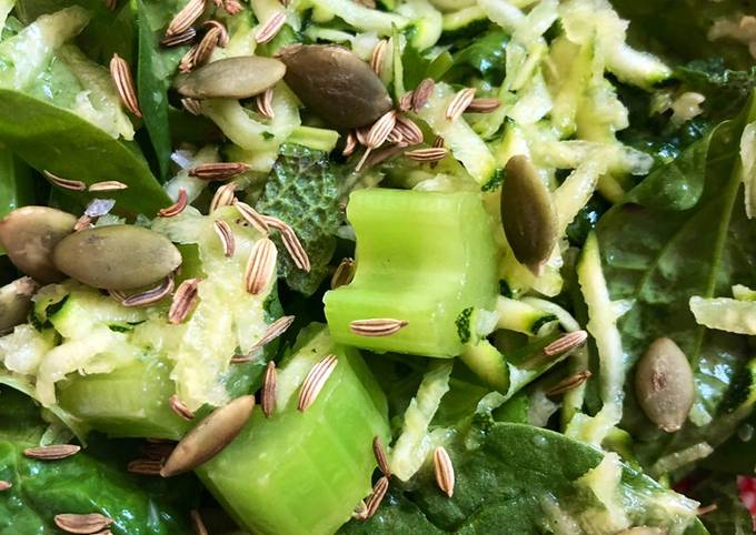 cool green salad ? vegan recipe main photo