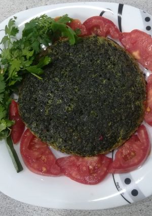 عکسی از دستور کوکو سبزی پونه