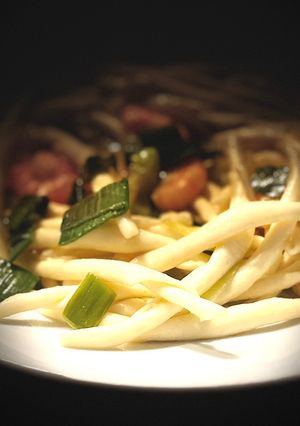 Une photo de Fusilli aux crevettes rôties