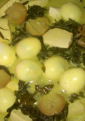 Foto resep Gulai Telur Pucuk Ubi(daun singkong)