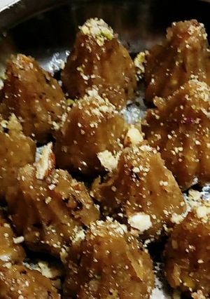 A picture of Churma jaggery modak.