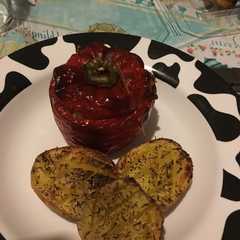 Una foto de Pimientos rellenos