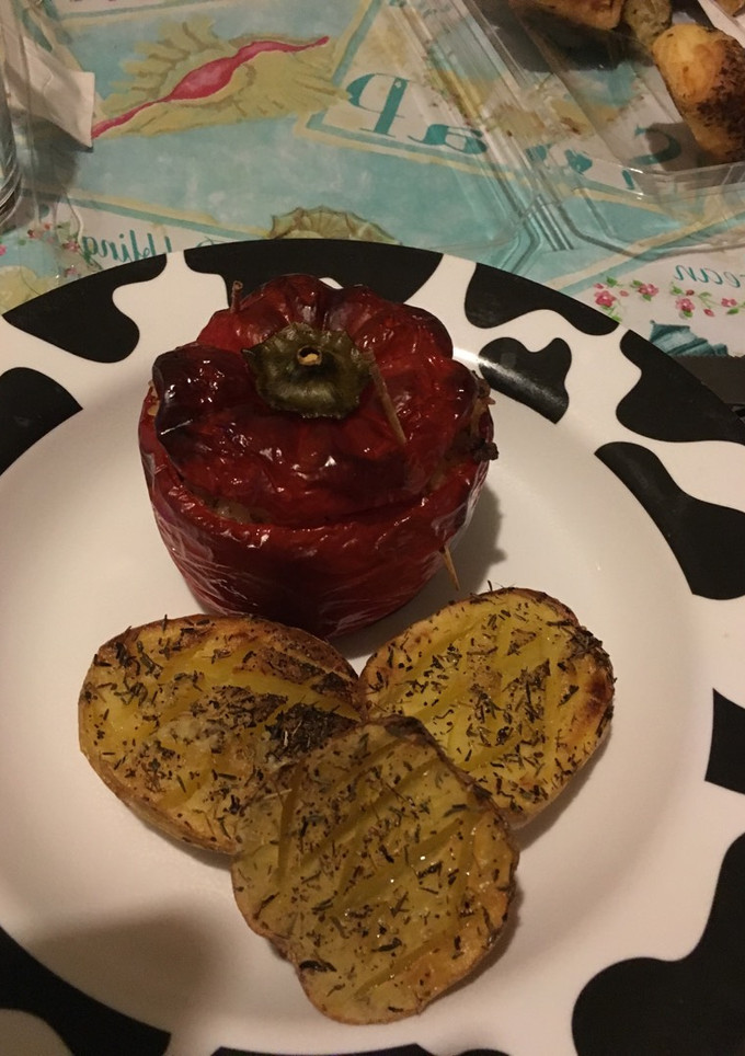Una foto de Pimientos rellenos