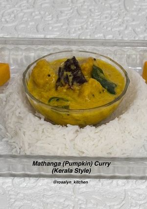 A picture of Mathanga (Pumpkin) Curry (Kerala Style).