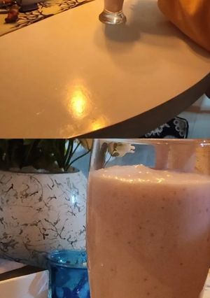 صورة لوصفة الزبادو (عصير اللبن بالفروله)