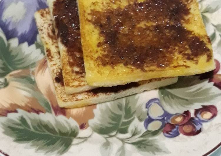 Roti panggang susu coklat