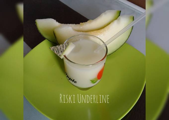 Resep Jus Melon Susu Oleh Riski Underline Cookpad