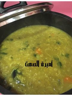صورة لوصفة شوربة عدس بالخضار