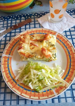 Una foto de Guiso de brócoli y coliflor