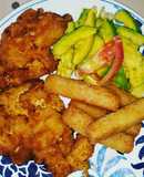 Milanesa de pechuga de pollo