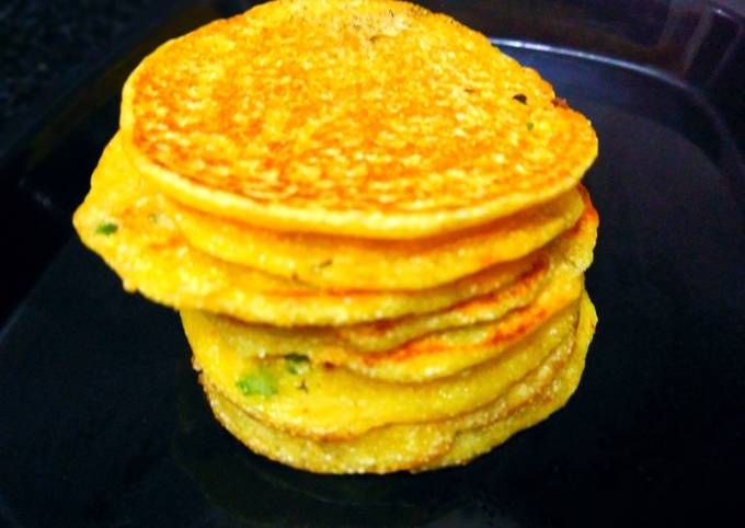 Recipe of Speedy Mini Rava and Vegetable Pancake