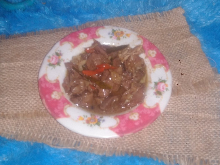 Resep 510. Ati ampela pedas manis yang Lezat