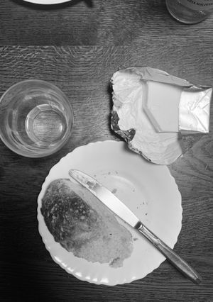 A picture of Just Mezcal, Butter and Focaccia.