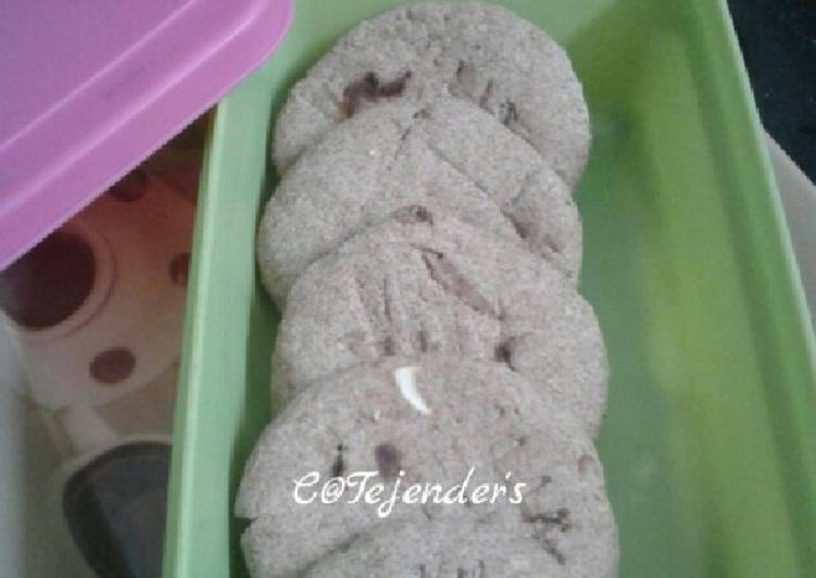 Steps to Prepare Quick FINGER MILLET JAGGERY DIET COOKIES  Vegan Without bp/bs,butter