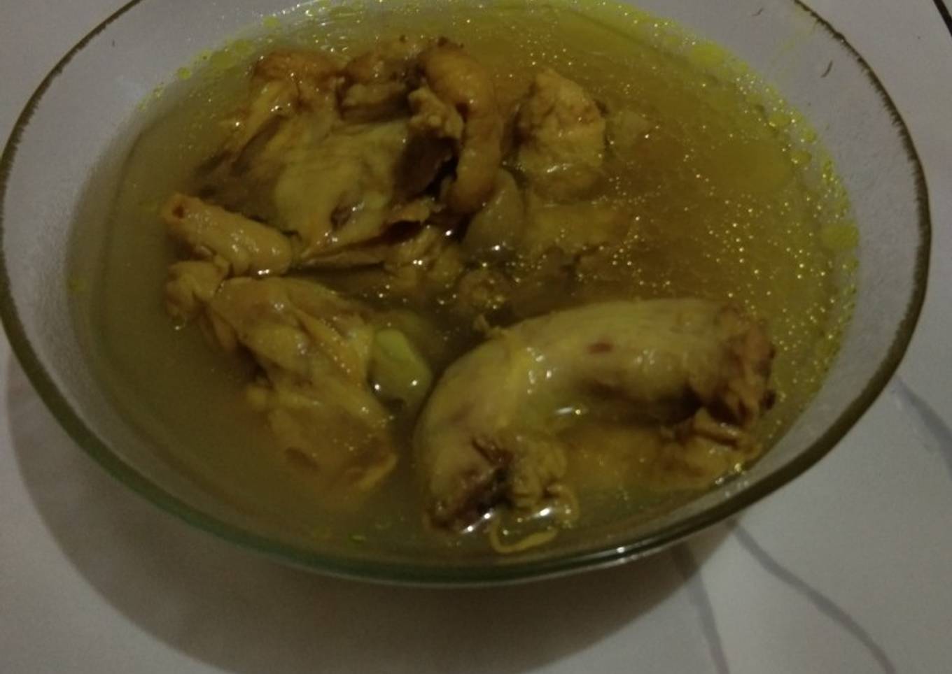 Sop ayam minimalis