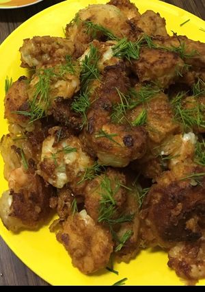 صورة لوصفة جمبري بالفيجيتار 🍤😋