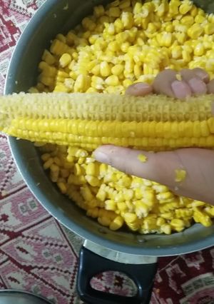 عکسی از دستور نگه داری ذرت یا بلال در فریزر🌽