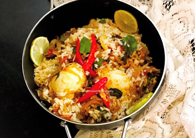 Egg Biryani in South Indian style