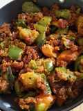 Besan capsicum sabji