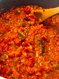 Salsa tipo caponata para conserva