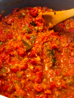 Una foto de Salsa tipo caponata para conserva