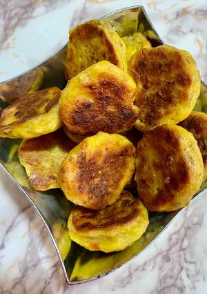 Una foto de Croquetas de plátano