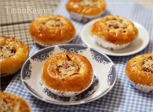 Foto resep Roti Daging Asap Keju lembut/Bacon Cheese Bun favorit papa 
