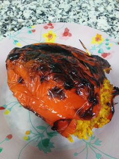 Una foto de Pimientos rellenos de arroz