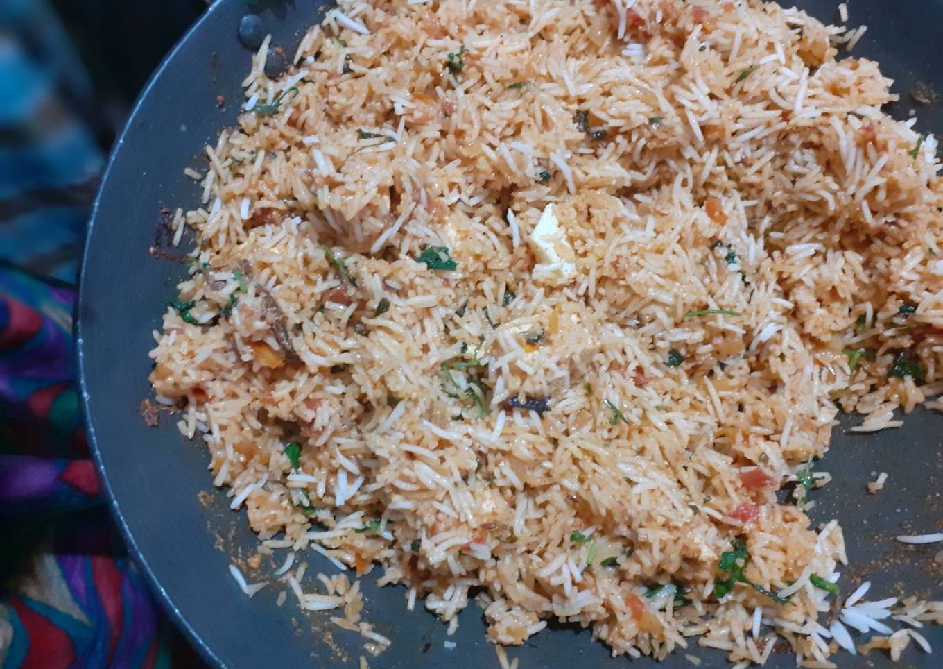 Paneer dum biriyani