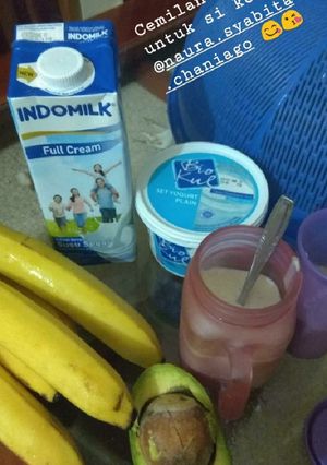 Foto resep Smoothies banana avocado