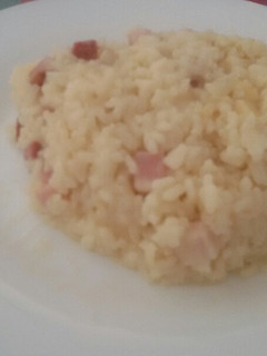 Una foto de Risotto con bacon y Grana Padano