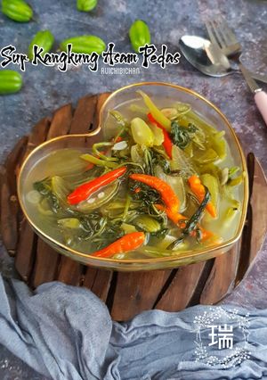 Foto resep Sup Kangkung Asam Pedis