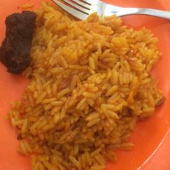 A picture of Jollof rice.