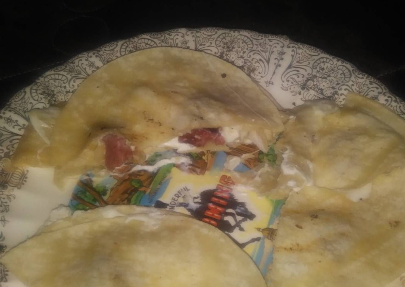 Anita's Cheesy Tortillas With Hillshire Sauages & Cheese