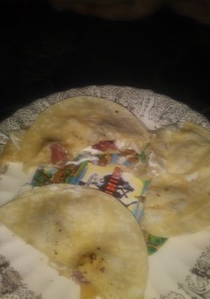 A picture of Anita's Cheesy Tortillas With Hillshire Sauages & Cheese.
