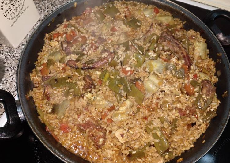 Arroz con costilla adobada